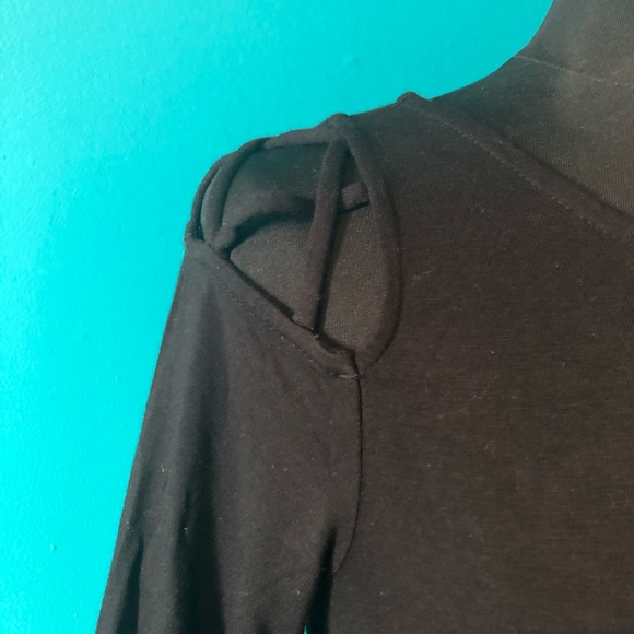 Criss Cross Shoulder Cutout Shift Dress - Picture 2 of 2